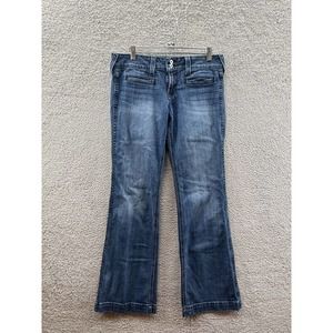 Ariat Denim Trouser Blue Jeans Flared Bell Bottoms Medium Wash Women’s 28R